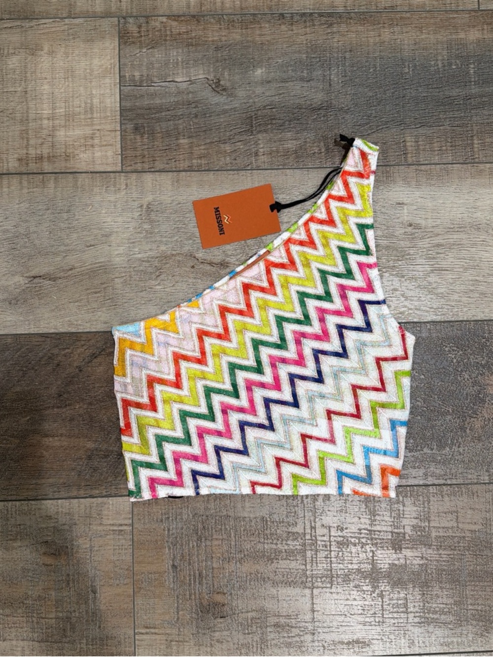 Missoni zig zag one shoulder top - Picture 3 of 5